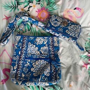 Vera Bradley Crossbody with Matching Wallet